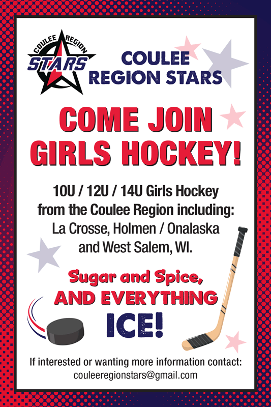 2024 Coulee Region Stars Girls Hockey Invites